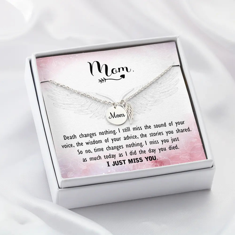 Mom Memorial Necklace - Personalized Jewelry - Heartful Gifts - Charmed Gift Co