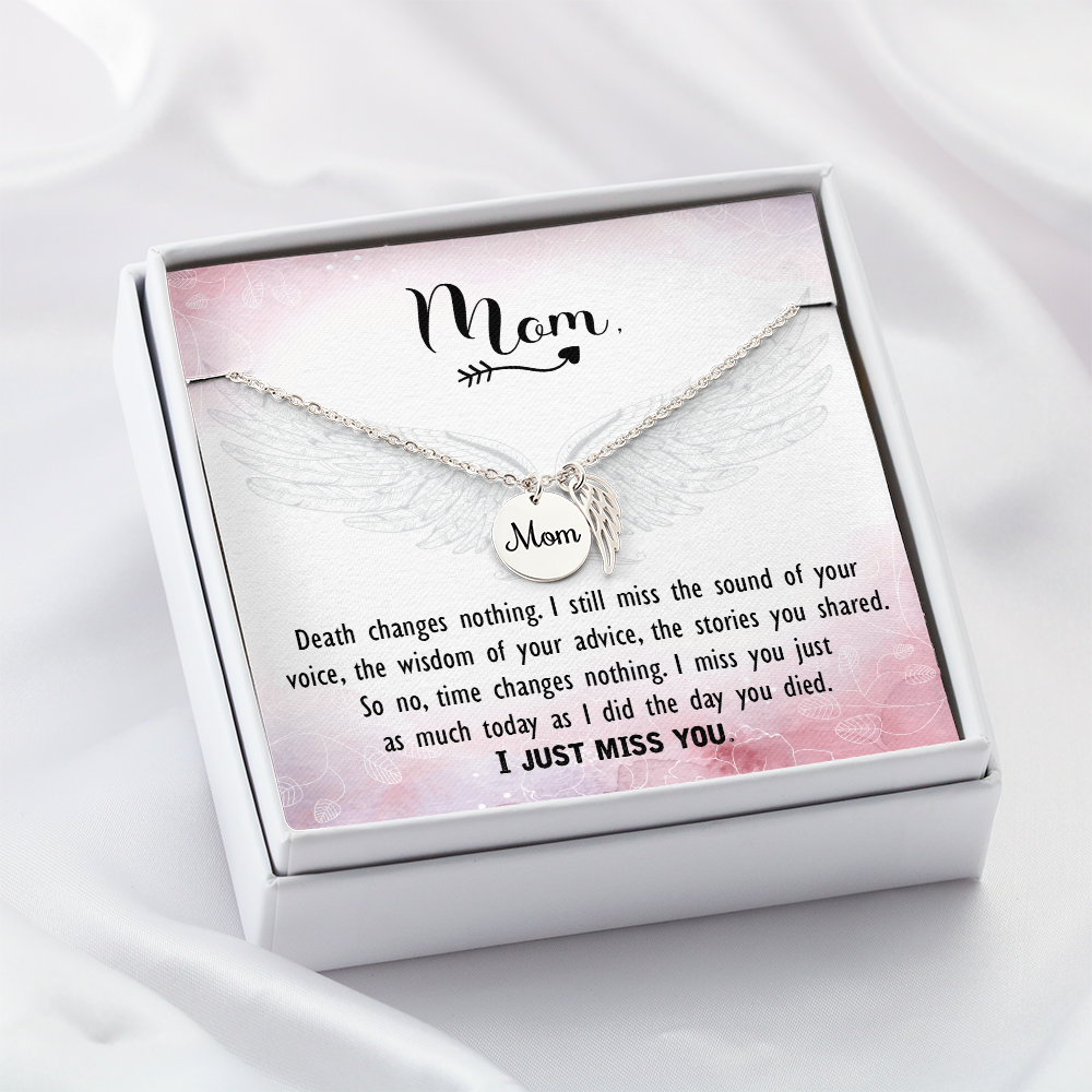 Mom Memorial Necklace - Personalized Jewelry - Heartful Gifts - Charmed Gift Co