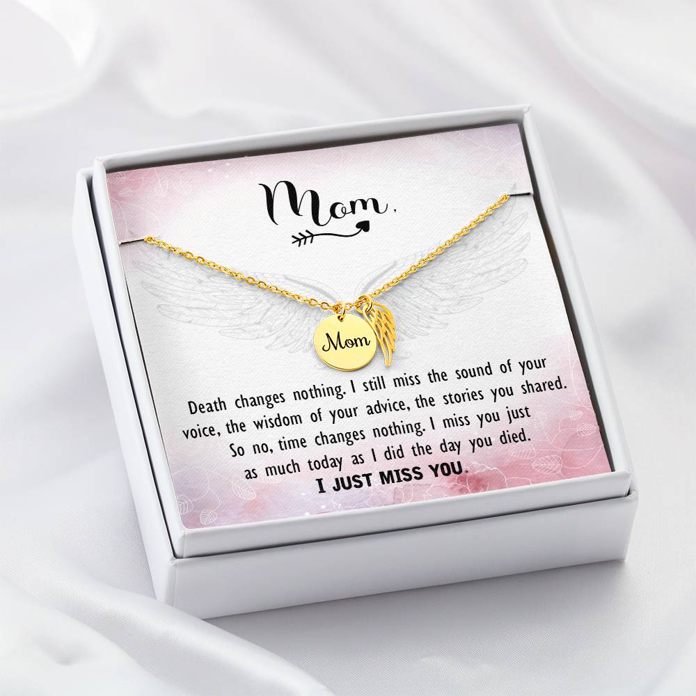 Mom Memorial Necklace - Personalized Jewelry - Heartful Gifts - Charmed Gift Co