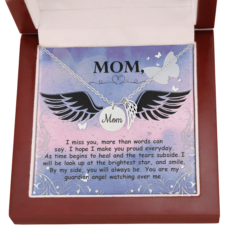 Mom Memorial Necklace - Remembrance Jewelry - Heartful Gift - Charmed Gift Co