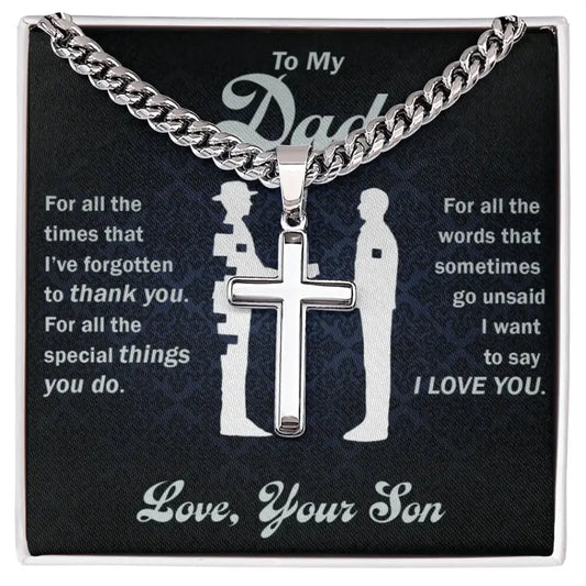 Artisan Cross - Heartfelt Gift for Dad - Standard Box - Jewelry